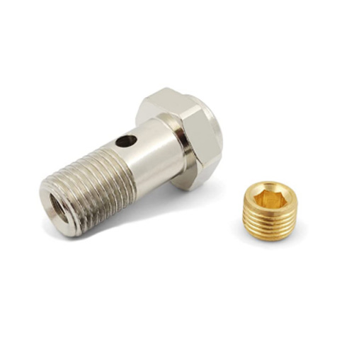 Adaptador de encaixe de freio de parafusos banjo de aço inoxidável